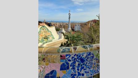 Barcelona Gaudin puisto.