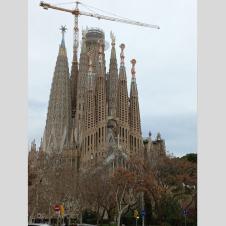 Sagrada familia kirkko Barcelonassa.