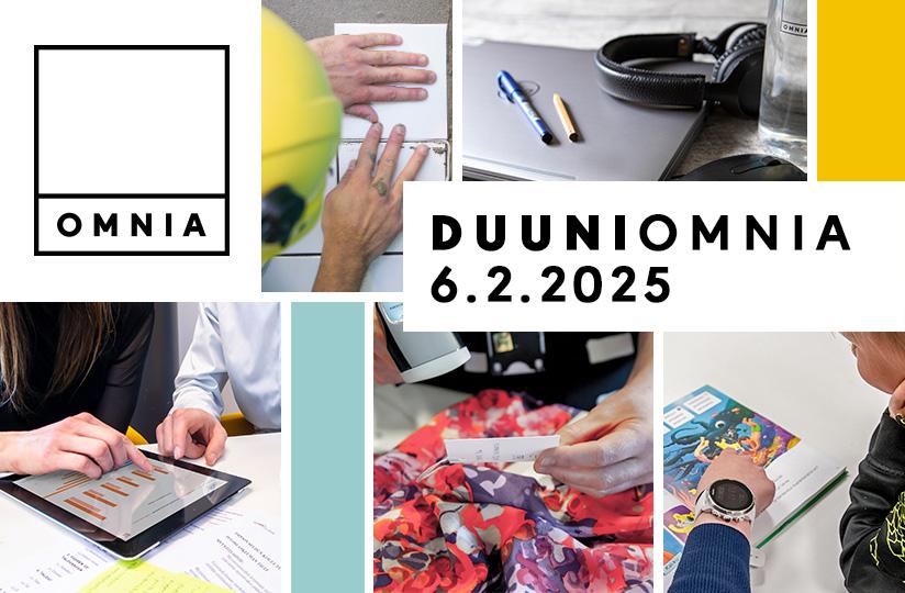 Mosaiikkukuva jossa värejä ja kuvia.