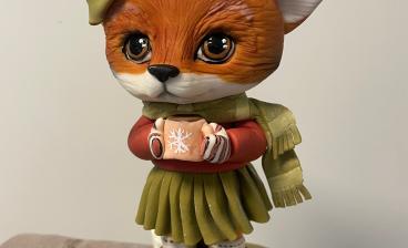 Leipomoalan ammattitutkinnossa taitotyönä tehty kettu.