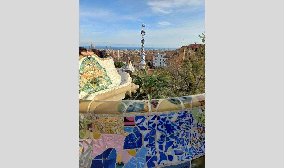 Barcelona Gaudin puisto.