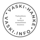 Logo: Vaski-hanke, Vastuullinen ja kestävä ammatillinen koulutus.