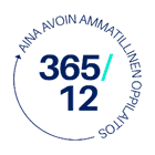 Logo: Aina avoin ammatillinen oppilaitos 365/12.