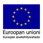 Logo: Euroopan unioni, Euroopan aluekehitysrahasto.